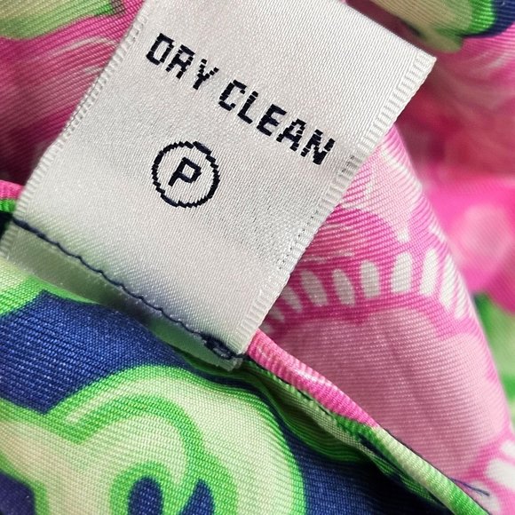 Lilly Pulitzer Silk Private Property Tara Floral Sleeveless Top Size 2 Side Zip - Picture 5 of 9